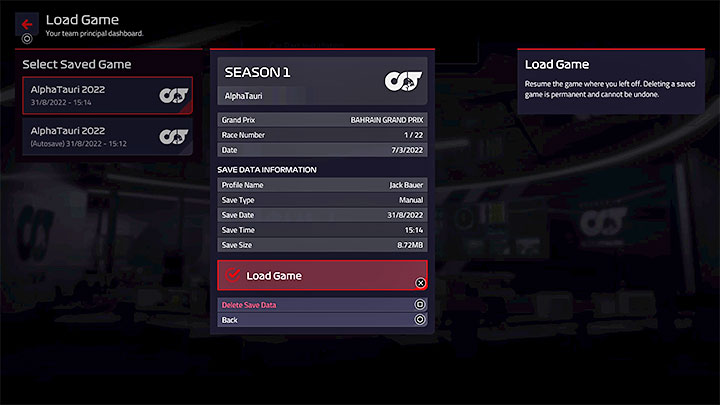 Both options will come in handy during the game - F1 Manager 2022: Begginers Guide - Basics - F1 Manager 2022 Guide