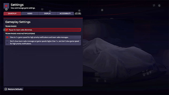 By default, the game has the option to stop or restore 1x speed at important moments - F1 Manager 2022: Race duration - can you lower the number of laps? - FAQ - F1 Manager 2022 Guide