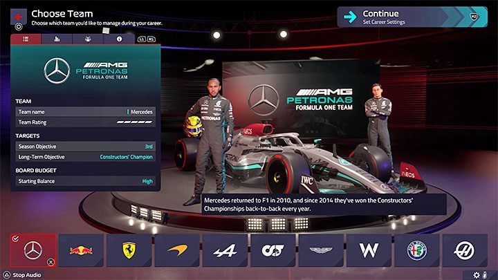 Expected level of difficulty (beginning of career): low / medium - F1 Manager 2022: Choosing a team - list, recommendations - Basics - F1 Manager 2022 Guide