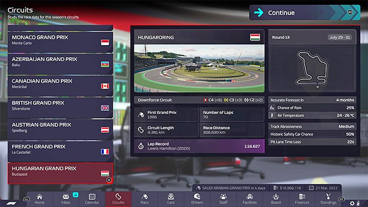 Type: downforce track - F1 Manager 2022: Tracks - specifics, setup - Race weekend - F1 Manager 2022 Guide