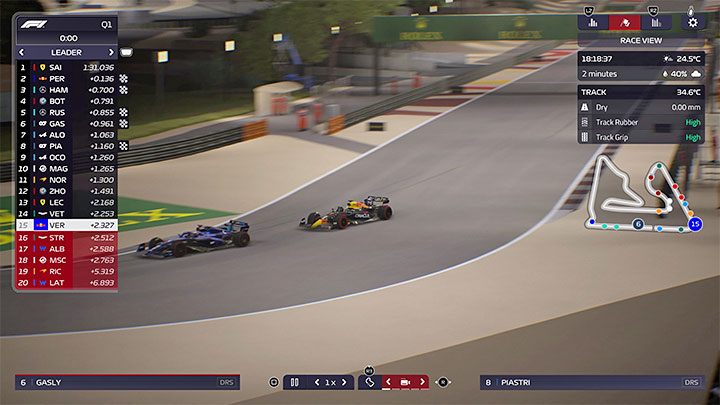 The problem described is particularly troublesome during qualifiers - F1 Manager 2022: Overtaking bug - how to fix the problem? - Appendix - F1 Manager 2022 Guide