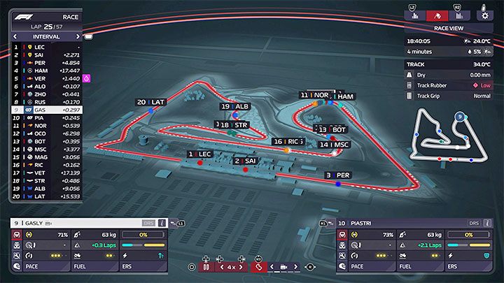 The last mode is the most unusual - it is the track model shown in isometric projection - F1 Manager 2022: Cockpit Camera (FPP) - Availability, Camera List - Appendix - F1 Manager 2022 Guide