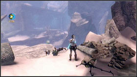 The second is a bit further, between the third and fourth statue [1] behind a pile of debris [2] - The Veiled Path - Aurora Flowers - Fable III - Game Guide and Walkthrough