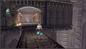 Hit it, jump down [1] and repeat the process [2] - Brightwall - Golden Doors - Fable III - Game Guide and Walkthrough