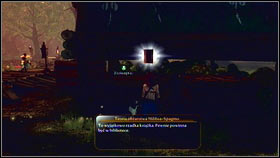 Go to the village at the end of the woods [1] and approach the building on the left - Mourningwood - Brightwall Books - Fable III - Game Guide and Walkthrough