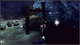 In The Hole (the location beneath the monorail station), move forward all the time until you reach a square with barrel stands [1] - Mistpeak Valley - Silver Keys - Fable III - Game Guide and Walkthrough