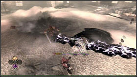 Just like the monster met before, he'll create black circles on the ground [1] and shock waves [2] which can be avoided with a roll - Royal Schedule - p. 2 - Walkthrough - Fable III - Game Guide and Walkthrough