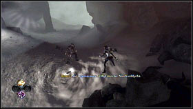 Listen to him during the first time [1], hit the swords during the next one [2] and follow him during the third time, until a cutscene will start and you'll land in City of Aurora - Aurora - p. 2 - Walkthrough - Fable III - Game Guide and Walkthrough