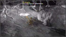 The man will pull the lever and release a yellow sphere #1 and some Blue Shadows that will attack you from behind - Story quest - The Snowglobe - Story quest - Fable II: See the Future - Game Guide and Walkthrough