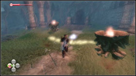 Return to the wisps' cell, equip the Balverine Suit and use the 