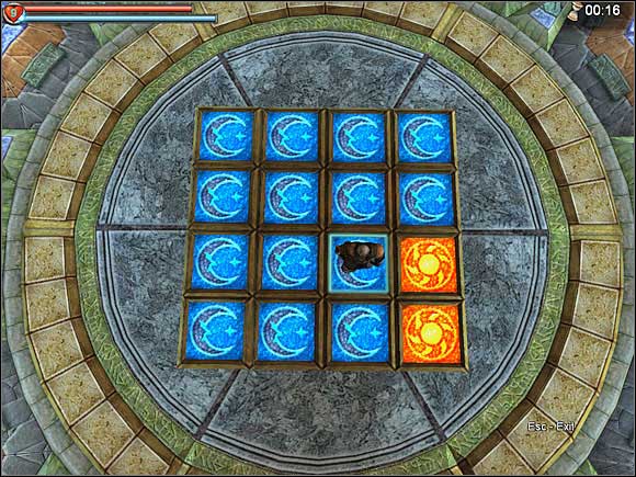 Inside, in the Fire Heart room, you will be forced to solve a simple puzzle - The Prophets of the Fire Heart | Golden Quests - Golden Quests - Fable: The Lost Chapters Game Guide