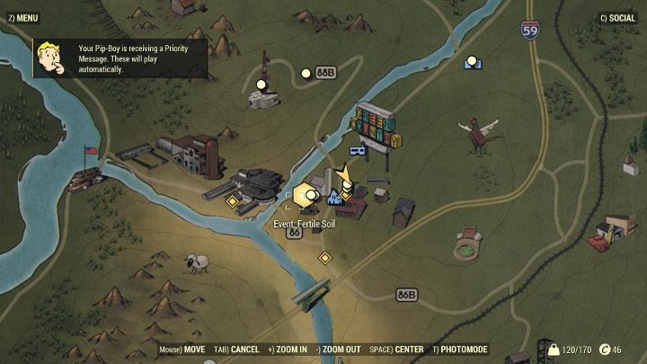 All events are marked on the map, and if you approach them, you will receive some additional info about every event. - Starting Tips for Fallout 76 - Gameplay basics - Fallout 76 Guide