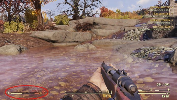 Most of the Fallout 76 water reservoirs is contaminated. - Starting Tips for Fallout 76 - Gameplay basics - Fallout 76 Guide