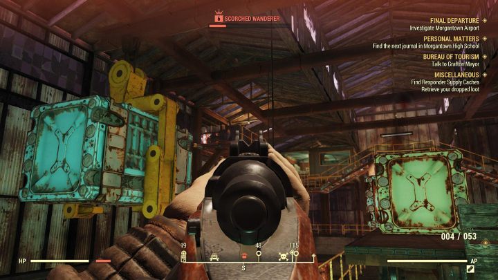 The crown above a nameplate indicates that this is a miniboss. - Starting Tips for Fallout 76 - Gameplay basics - Fallout 76 Guide