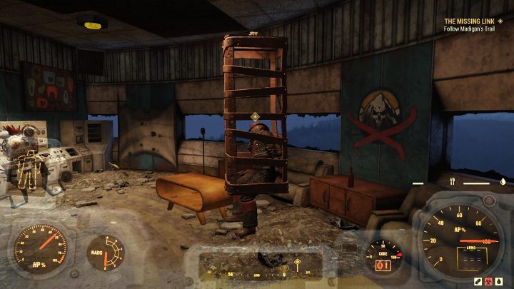 After completing the Signal Strength quest, youll be able to go upstairs to Madigan - but itll turn out that hes already dead - The Missing Link - Fallout 76 Walkthrough - Main missions - Fallout 76 Guide