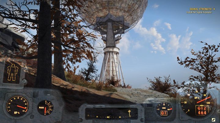 Once you get there, find the antenna shown in the picture above - Signal Strength - Fallout 76 Walkthrough - Main missions - Fallout 76 Guide