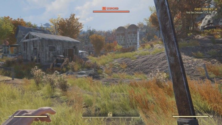 The destroyed sawmill is one of the locations you will come across on your path to the Overseers camp. - First Contact - Fallout 76 Walkthrough - Main missions - Fallout 76 Guide