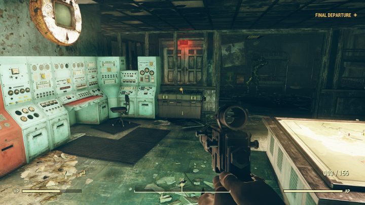 The cache with the holotape is upstairs. - Final Departure - Fallout 76 Walkthrough - Main missions - Fallout 76 Guide