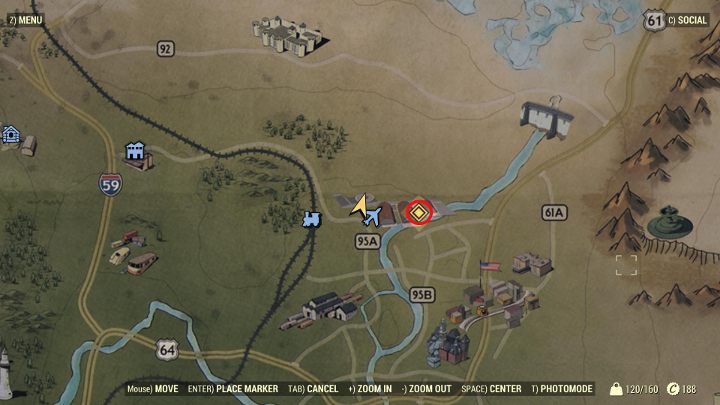 Go to the part of the airport marked in the picture above. - Final Departure - Fallout 76 Walkthrough - Main missions - Fallout 76 Guide