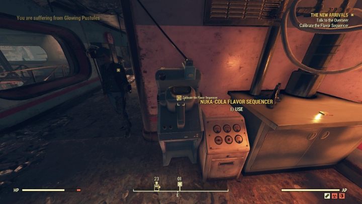 You need to set up the nearby mechanism. - Fallout 76 Wastelanders: The New Arrivals walkthrough - Walkthrough - Fallout 76 Guide