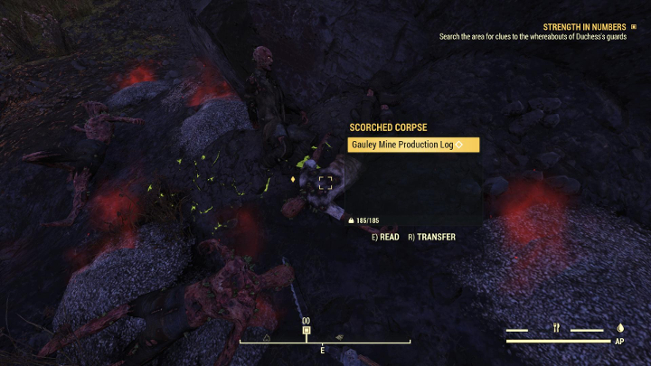 Then read the note. - Fallout 76 Wastelanders: Strength in Numbers walkthrough - Walkthrough - Fallout 76 Guide