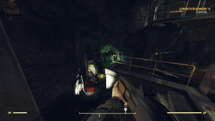 Go to the tunnel with the green glow. - Fallout 76 Wastelanders: Strength in Numbers walkthrough - Walkthrough - Fallout 76 Guide