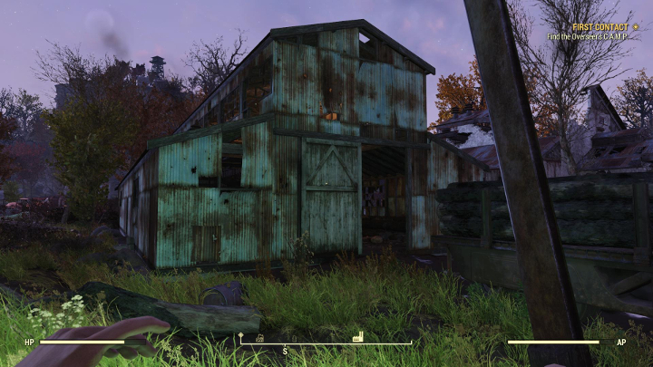Search for a shed near the mill. - A good weapon to start with in Fallout 76 - Gameplay basics - Fallout 76 Guide