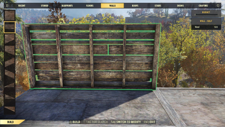 Created structures are not lost upon logging out of the game. - CAMP - building a base in Fallout 76 - Gameplay basics - Fallout 76 Guide