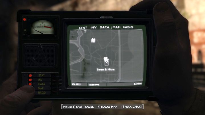 You can also obtain good items by going to Swan & Miter, the hideout of the Vagabonds gang - visiting this faction's headquarters is 1 of the 2 quests received after completing the prologue - Fallout London: How to get your first weapon? - Fallout: London: Equipment - Fallout London Guide