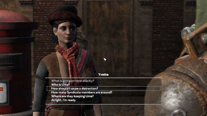 Meeting Yvette from the Vagabonds is part of the Meeting in Millwall quest - Fallout London: How to free the imprisoned Uma in the Meeting in Millwall quest? - Fallout: London: Quests - Fallout London Guide