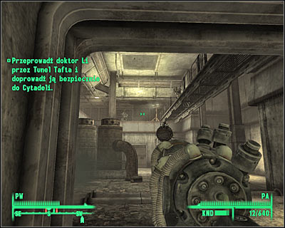 Be careful, because some of the nearby corridors are occupied by feral ghouls - Fallout 3: Main quests 9 - The waters of life - walkthrough - Main quests - Fallout 3 Game Guide