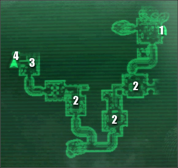 Mao legend: 1 - entrance - Main quests - QUEST 1: Death from Above - part 2 - Main quests - Fallout 3: Broken Steel - Game Guide and Walkthrough