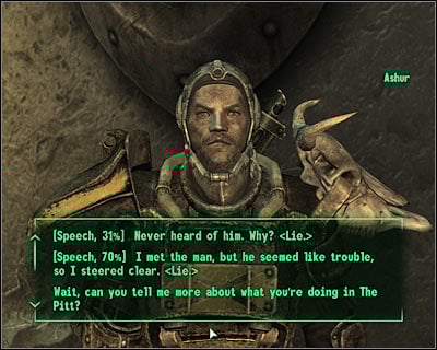 [#33] - Final decisions - Siding with Ashur - Final decisions - Fallout 3: The Pitt - Game Guide and Walkthrough