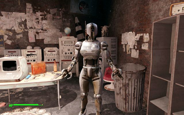 PAM robot in the Railroad HQ - Fallout 4: Mercer Safehouse - Minor quests for Railroad faction - Fallout 4 Game Guide & Walkthrough