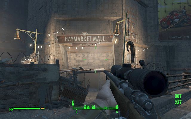 Entrance to Haymarket Mall - Fallout 4: Broken Monorail - Minor quests for Railroad faction - Fallout 4 Game Guide & Walkthrough