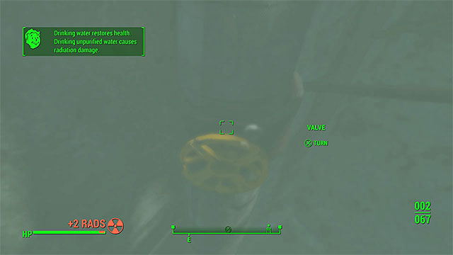 One of the underwater valves - Fallout 4: Pull the Plug (Thicket Excavations) - Side quests in other locations - Fallout 4 Game Guide & Walkthrough