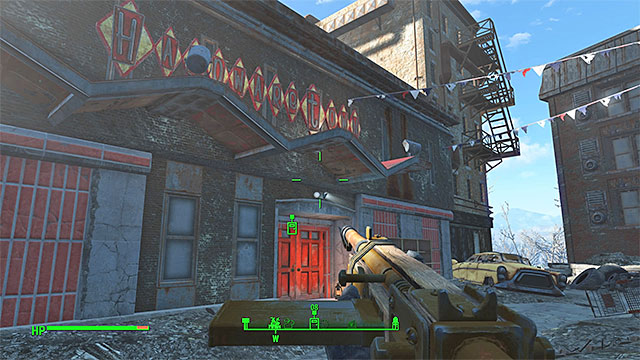 Few entrances lead to the hardware store - Fallout 4: Painting the Town - Side quests in Diamond City - Fallout 4 Game Guide & Walkthrough