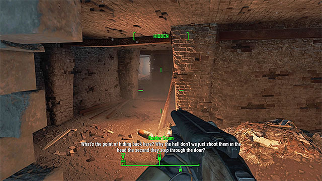 Walking through the basement or using the back door will allow you to surprise the bandits - Fallout 4: Painting the Town - Side quests in Diamond City - Fallout 4 Game Guide & Walkthrough