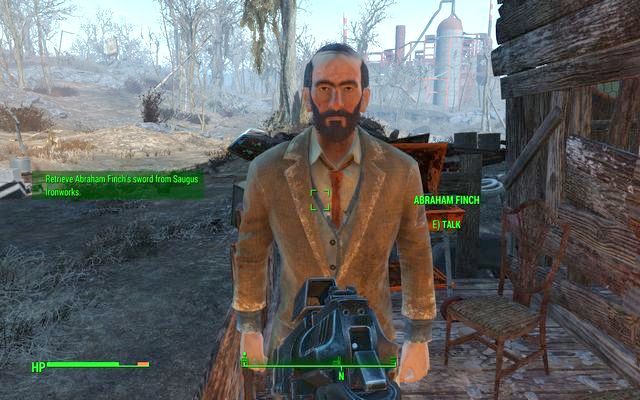 Abraham Finch - Fallout 4: Out of the Fire (Finch Farm) - Side quests in other locations - Fallout 4 Game Guide & Walkthrough