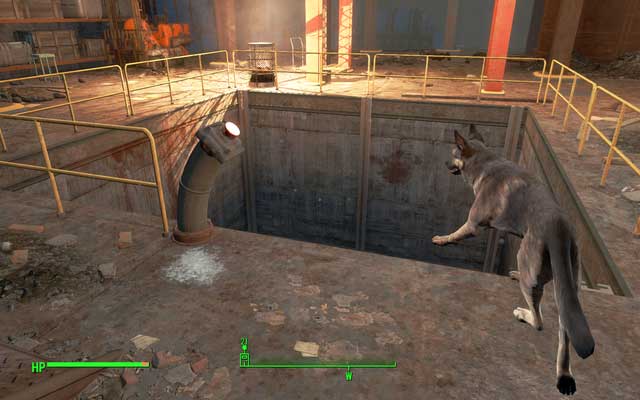 The elevator leads to production rooms - Fallout 4: Mahkra Fishpacking - Salem - Sector 3 - Fallout 4 Game Guide & Walkthrough