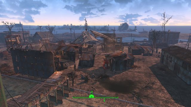 Easy City Downs is a large area that contains a racing track, buildings around it and few provisional constructions in the middle - Fallout 4: Easy City Downs - The Castle - Sector 7 - Fallout 4 Game Guide & Walkthrough