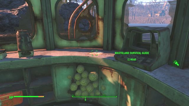 While trying to take the book from the counter, watch out for the traps on the ground. - Fallout 4: Egret Tours Marina - Southern Boston - Sector 9 - Fallout 4 Game Guide & Walkthrough