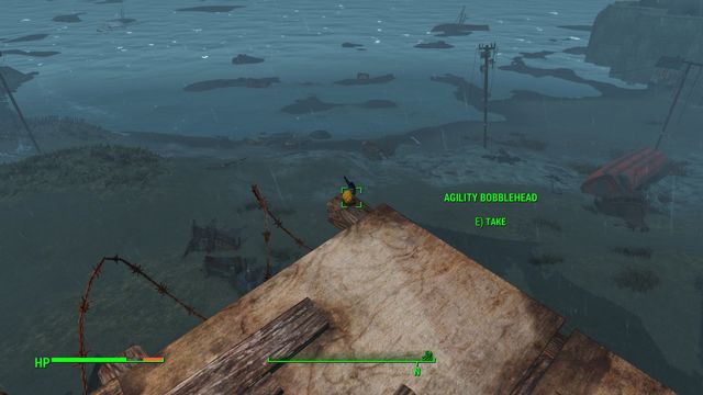 On the ships bow, in the outmost point, on the edge of the plank, you find an Agility Bobblehead - Fallout 4: Wreck of the FMS Northern Star - Southern Boston - Sector 9 - Fallout 4 Game Guide & Walkthrough
