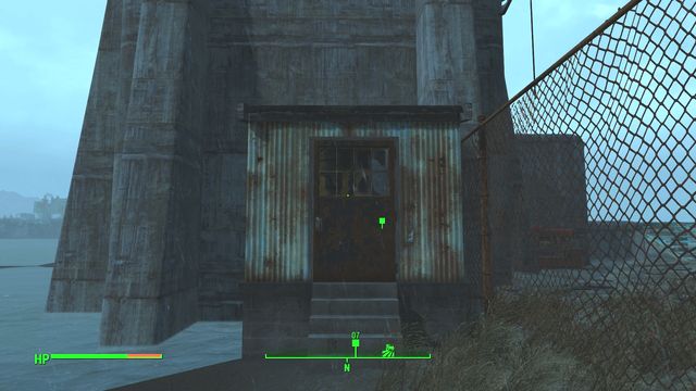 The pump that you need to fix is inside this extension. - Fallout 4: Atom Cats Garage - Southern Boston - Sector 9 - Fallout 4 Game Guide & Walkthrough