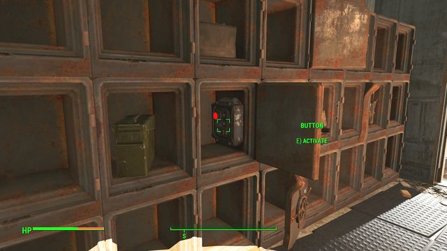 In one of the safes at the master level, there is a button that opens the hidden passage in the wall, which you can take to get deeper into the complex - Fallout 4: University Point - Southern Boston - Sector 9 - Fallout 4 Game Guide & Walkthrough