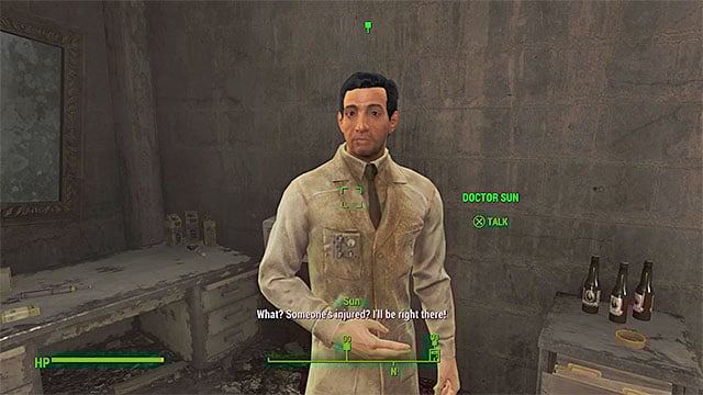 You can ask doctor Sun for help - Fallout 4: In Sheeps Clothing - Side quests in Diamond City - Fallout 4 Game Guide & Walkthrough