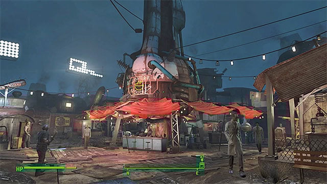 You can trade and start new quests in many cities and villages of the game world - Fallout 4: Location types in the game world - Basics - Fallout 4 Game Guide & Walkthrough