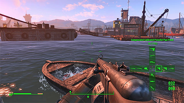 You can place weapons, healing items and explosives in the drop-down menu - Fallout 4: Equipment and Pip-Boy - Basics - Fallout 4 Game Guide & Walkthrough