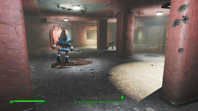 The police robot can make some noise once you activate it - Fallout 4: The Big Dig - Side quests in Goodneighbor - Fallout 4 Game Guide & Walkthrough