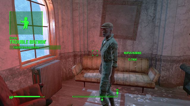 Rufus in Rexford Hotel - Fallout 4: Trouble Brewin - Side quests in Goodneighbor - Fallout 4 Game Guide & Walkthrough